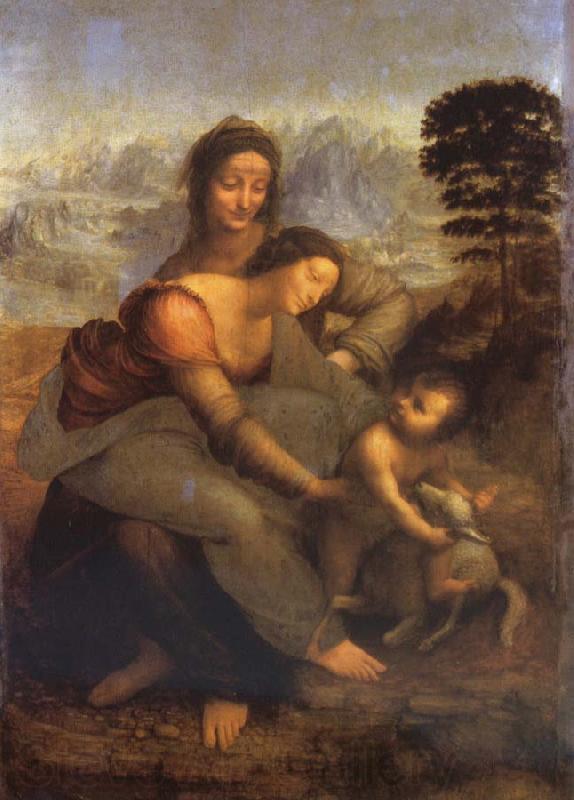 LEONARDO da Vinci Maria with Child and St. Anna Norge oil painting art